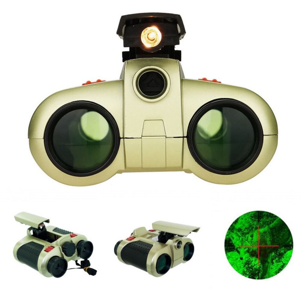 Kids Night Vision Goggles &amp; Binoculars | 4x Magnification | 8m Night Vision | Durable &amp; Weatherproof