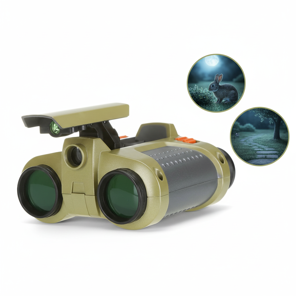 Kids Night Vision Goggles & Binoculars | 4x Magnification | 8m Night Vision | Durable & Weatherproof