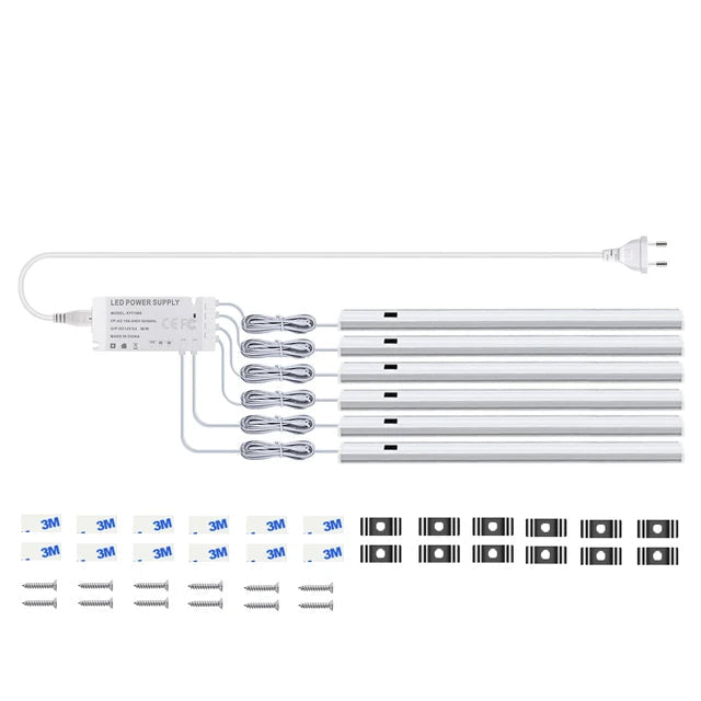 Kitchen LED Under Cabinet Light with Sensor | Hand-Scan Motion LED Bar