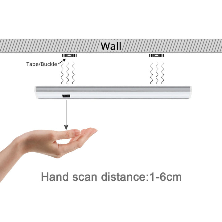 Kitchen LED Under Cabinet Light with Sensor | Hand-Scan Motion LED Bar
