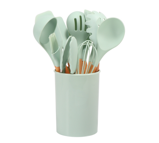 Kitchen Utensil Set 12-Piece | Heat-Resistant, Non-Slip Ergonomic Handles | Dishwasher Safe, Available in 9 Colours