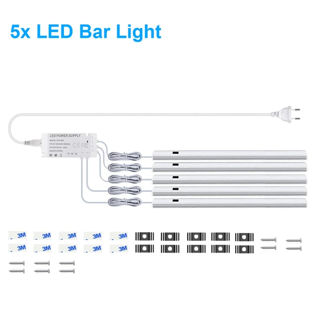 Kitchen LED Under Cabinet Light with Sensor | Hand-Scan Motion LED Bar