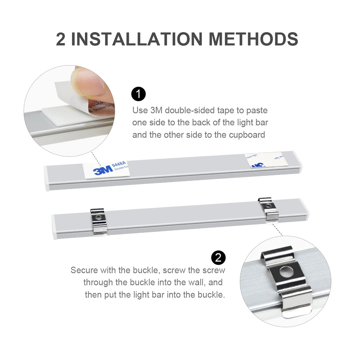 Kitchen LED Under Cabinet Light with Sensor | Hand-Scan Motion LED Bar