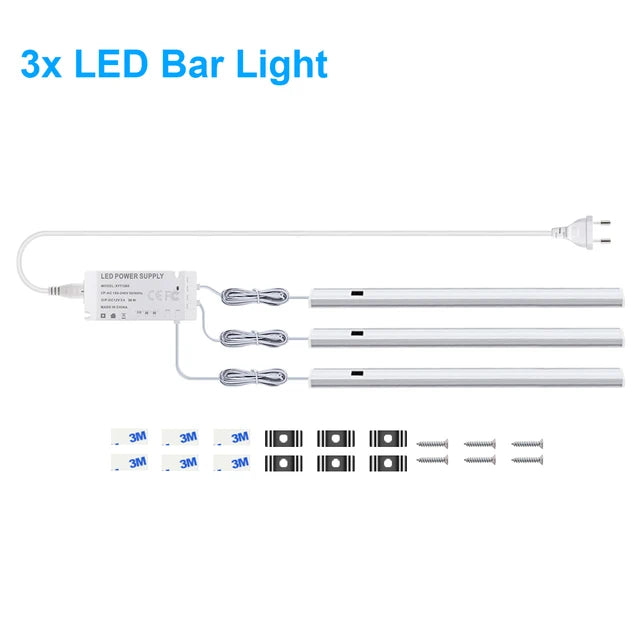 Kitchen LED Under Cabinet Light with Sensor | Hand-Scan Motion LED Bar