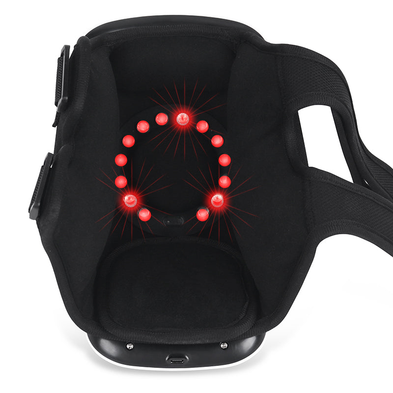 Knee Massager with Heat &amp; Red Light Therapy | Air Compression | USB Rechargeable | Portable