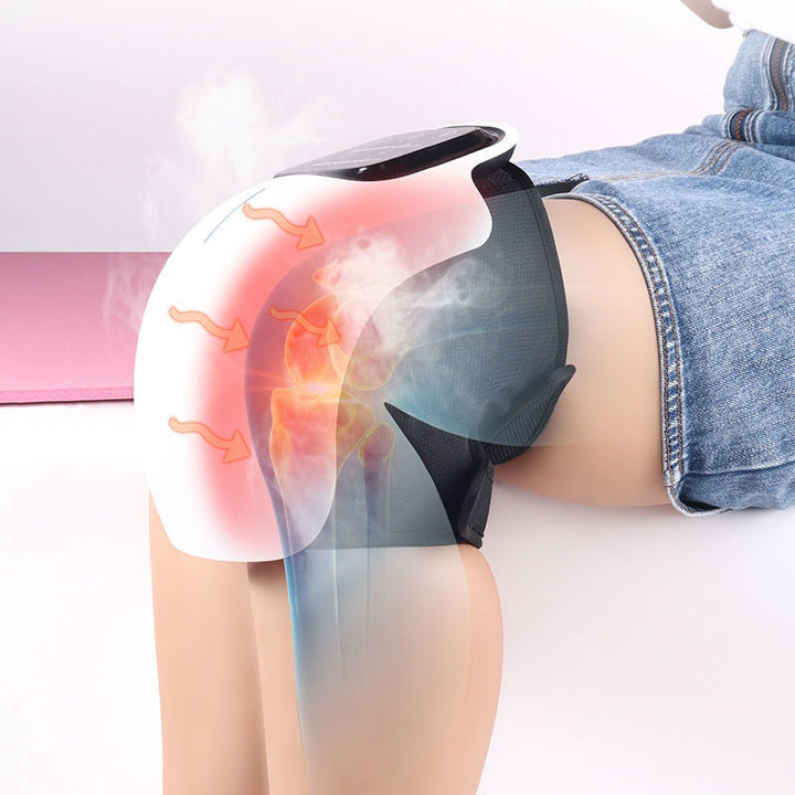 Knee Massager with Heat &amp; Red Light Therapy | Air Compression | USB Rechargeable | Portable