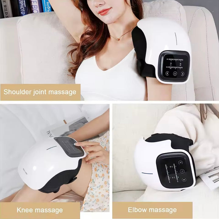 Knee Massager with Heat &amp; Red Light Therapy | Air Compression | USB Rechargeable | Portable