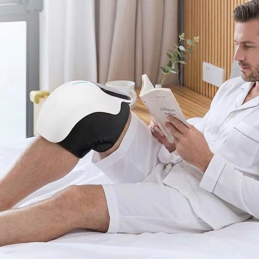 Knee Massager with Heat &amp; Red Light Therapy | Air Compression | USB Rechargeable | Portable