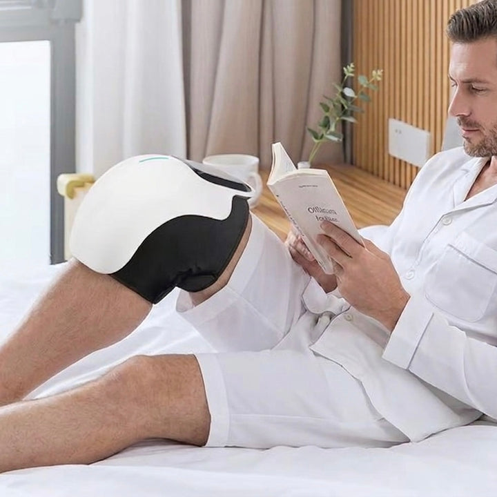 Knee Massager with Heat &amp; Red Light Therapy | Air Compression | USB Rechargeable | Portable