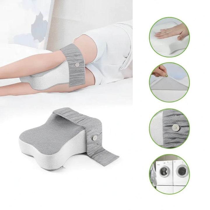 Knee Pillow for Side Sleepers | Memory Foam Leg Support