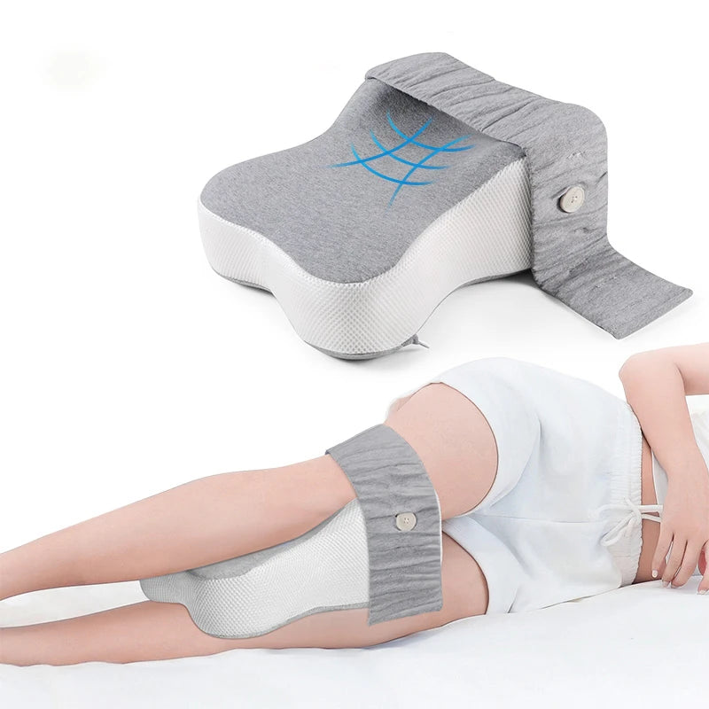 Knee Pillow for Side Sleepers | Memory Foam Leg Support