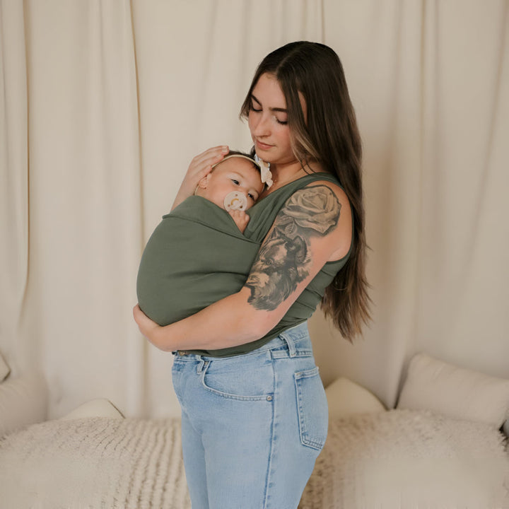 Hands-Free Baby Carrier T-Shirt Adjustable Infant Pouch 7