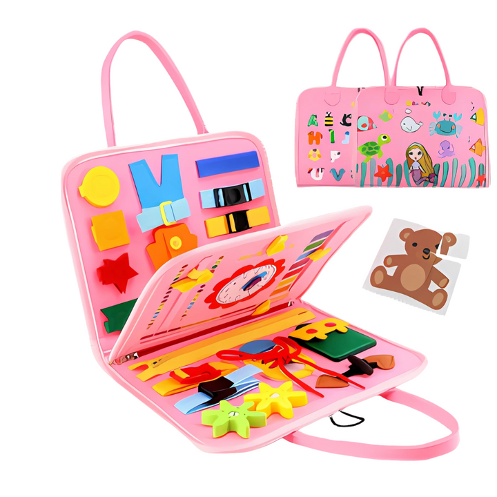 Felt Activity Board | 15 Everyday Skills Activities | Boosts Fine Motor Skills and Independence in Young Children 12
