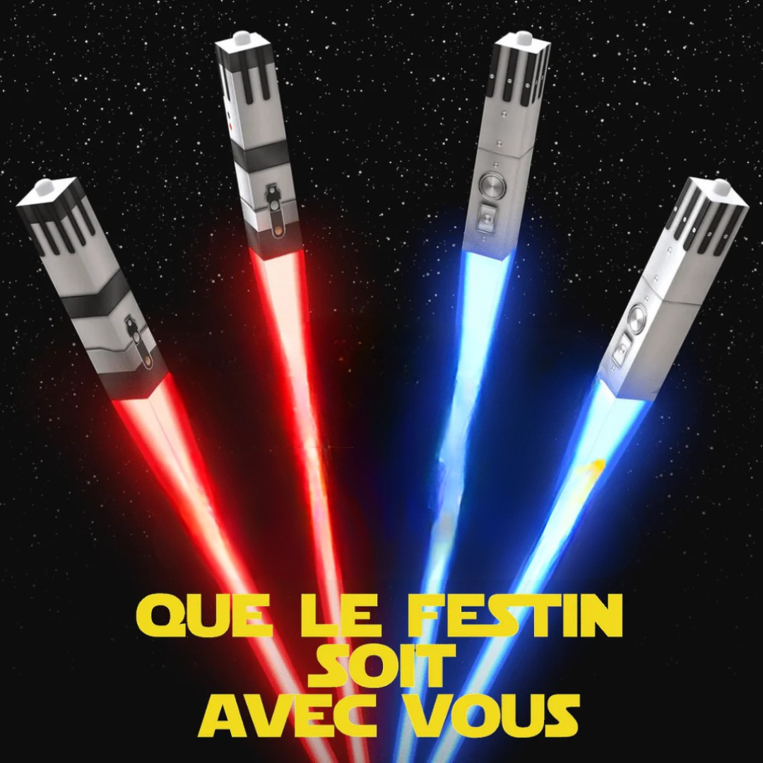 LED Chopsticks Colour-Changing USB Rechargeable Reusable