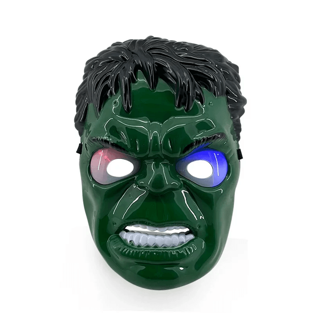 LED Cosplay Mask Superhero Costume | Light-Up Design for Parties and Halloween | Comfortable Adjustable Fit for Kids and Adults