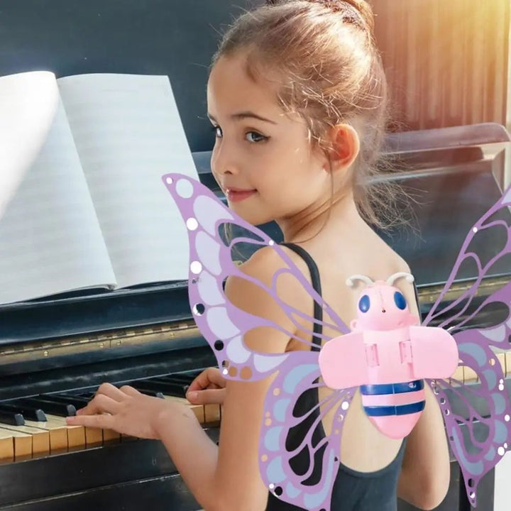 LED Fairy Wings Costume | Light-Up Wings with Adjustable Straps | Glowing Accessory for Halloween, Christmas and Parties