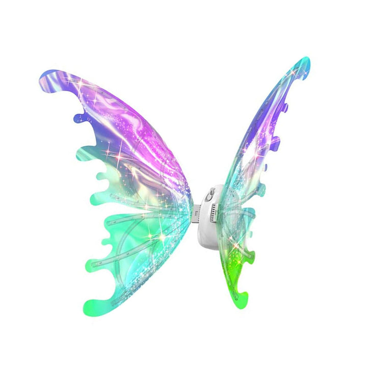 LED Flapping Butterfly Wings Costume | Automated Flapping Motion &amp; Light-Up Straps | Adjustable for Kids &amp; Pets