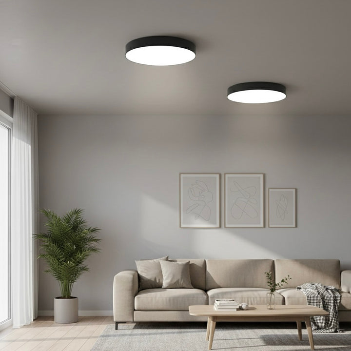 LED Flush Ceiling Light | Three-Color Dimming | Aluminum &amp; Acrylic | 23cm &amp; 30cm | IP20