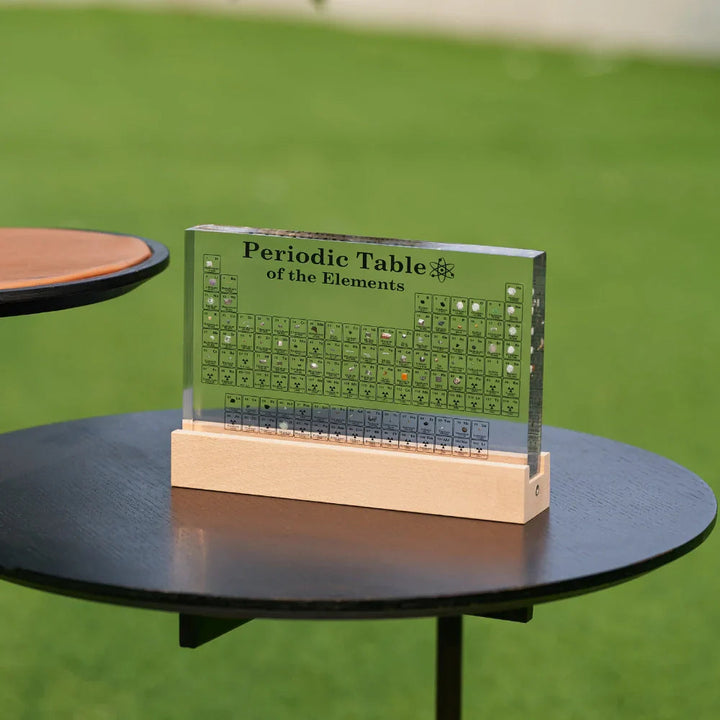 LED-Lit Periodic Table | 83 Real Elements, Warm White Display