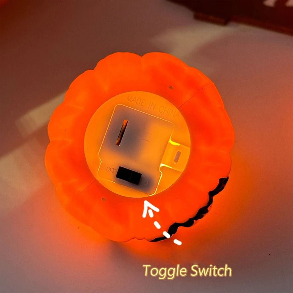 LED Pumpkin Lantern Halloween Decoration | Flameless Battery-Powered Candle Light | Skull or Ghost Face Design