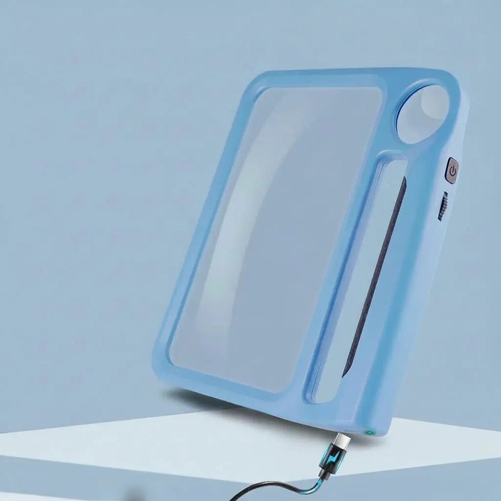 LED Reading Magnifier with 48 LEDs | 5x &amp; 10x Magnification, Large Acrylic Lens | USB Rechargeable or Battery Powered