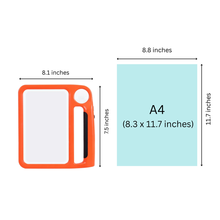 LED Reading Magnifier with 48 LEDs | 5x &amp; 10x Magnification, Large Acrylic Lens | USB Rechargeable or Battery Powered