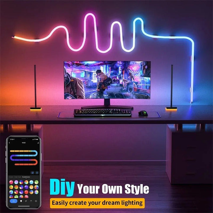 LED Strip Lights | Flexible Waterproof Music-Responsive Neon Rope Light