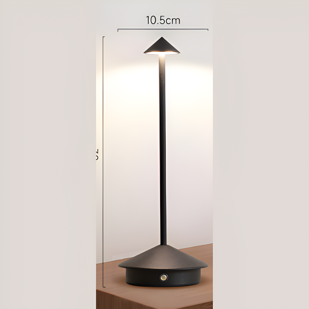 LED Table Lamp ABS and Metal | Three-Colour Dimming, 1800mAh Battery | Portable Cordless Bedside and Desk Light