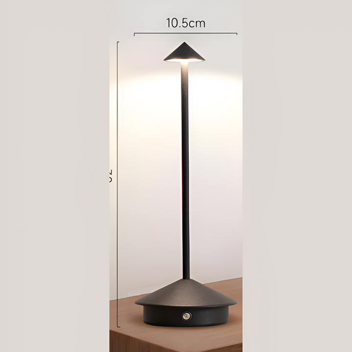 LED Table Lamp ABS and Metal | Three-Colour Dimming, 1800mAh Battery | Portable Cordless Bedside and Desk Light