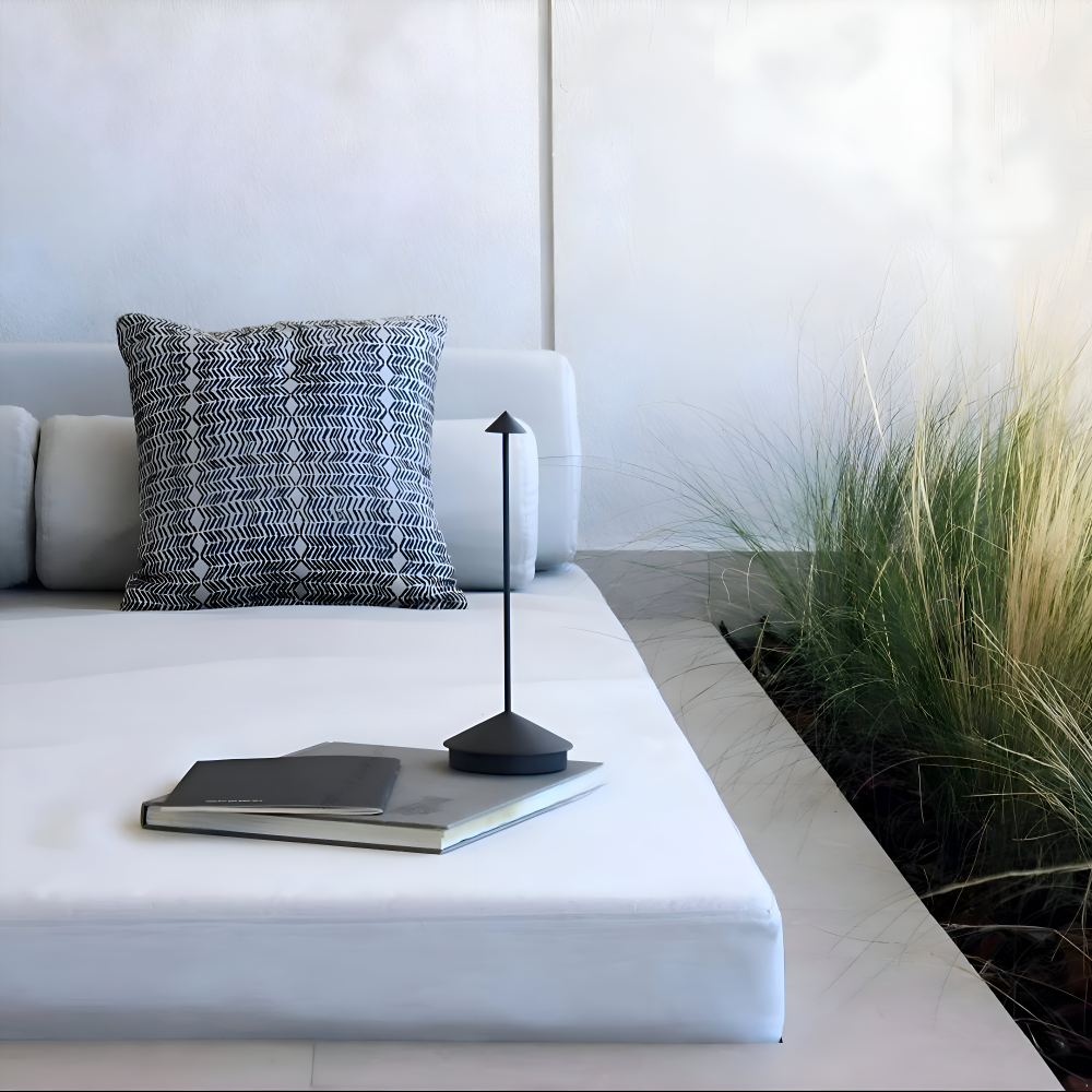 LED Table Lamp ABS and Metal | Three-Colour Dimming, 1800mAh Battery | Portable Cordless Bedside and Desk Light