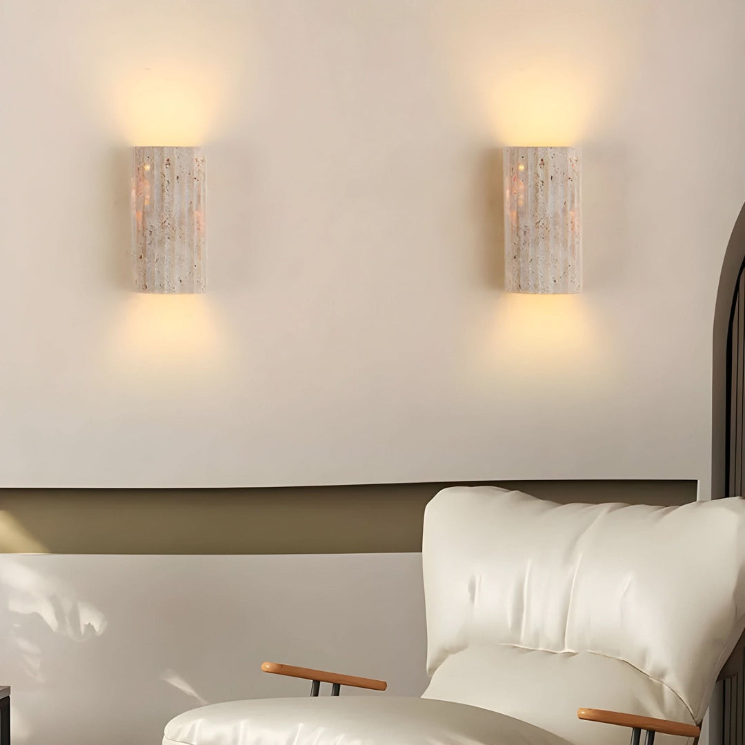 LED Wall Sconce | Natural Stone | Warm White 3000K | IP20 Indoor