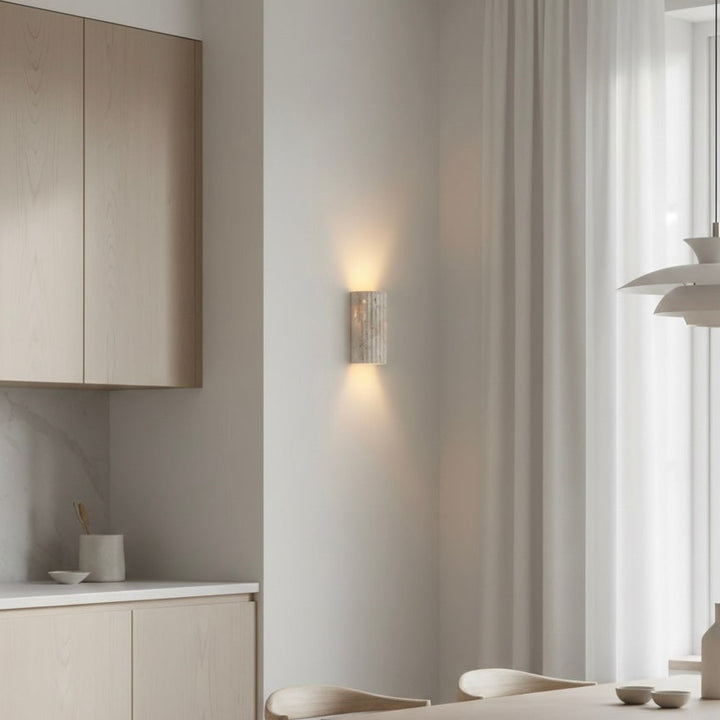 LED Wall Sconce | Natural Stone | Warm White 3000K | IP20 Indoor
