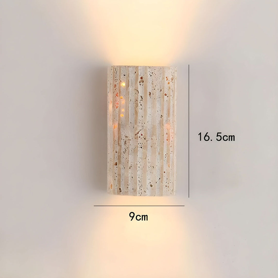 LED Wall Sconce | Natural Stone | Warm White 3000K | IP20 Indoor