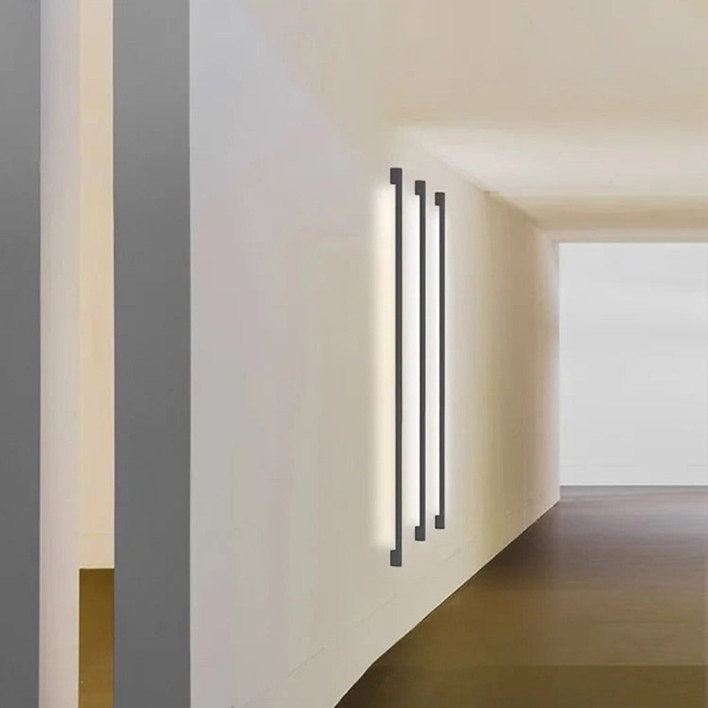 LED Wall Sconce | Ultra-Thin 2.5cm | 3000K/4000K/6000K | 60–200cm | 9–28W | Iron &amp; Acrylic