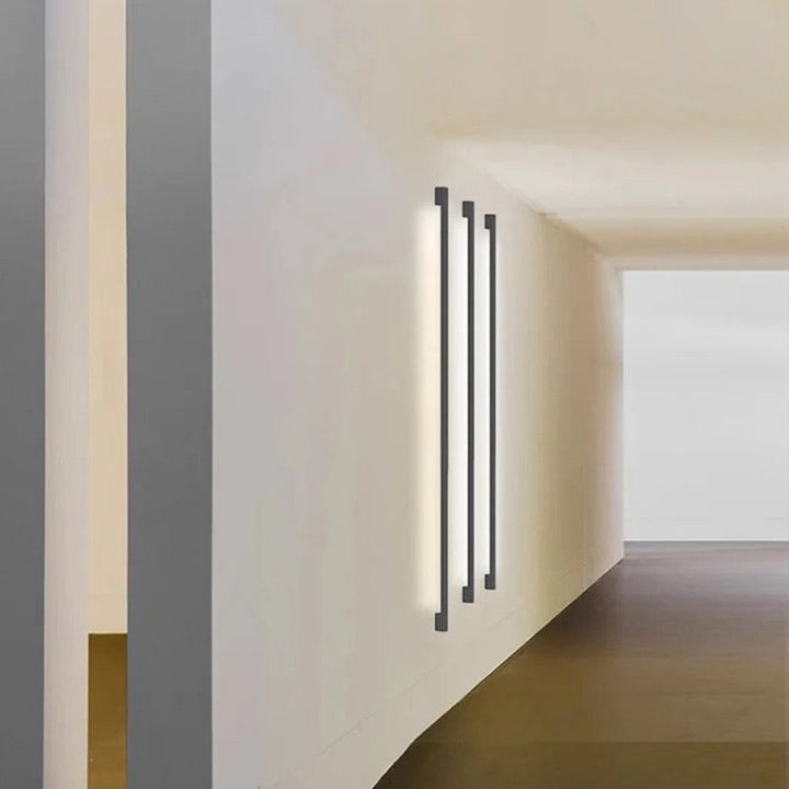 LED Wall Sconce | Ultra-Thin 2.5cm | 3000K/4000K/6000K | 60–200cm | 9–28W | Iron &amp; Acrylic