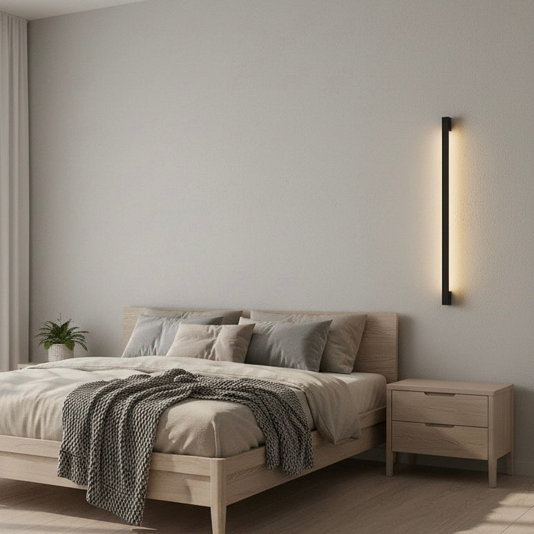 LED Wall Sconce | Ultra-Thin 2.5cm | 3000K/4000K/6000K | 60–200cm | 9–28W | Iron &amp; Acrylic