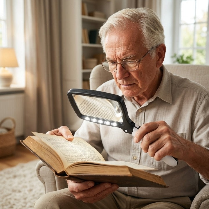 LED Hand Magnifier – Effortlessly Read Fine Print 0