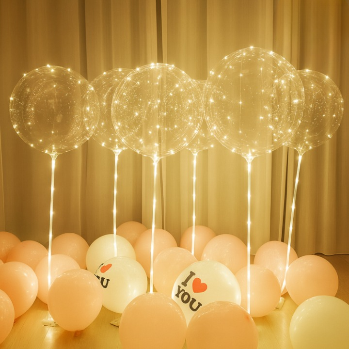 LED Light Balloons - Set of 10 0