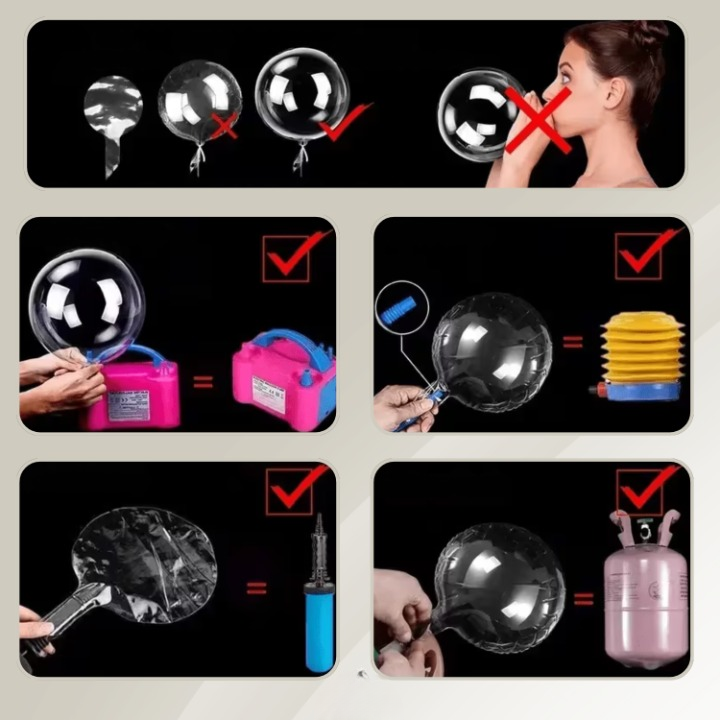 LED Light Balloons - Set of 10 5