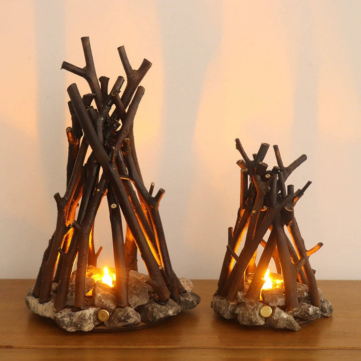 LED Night Light – Decorative Bonfire Effect Table Lamp for Indoor Use 4