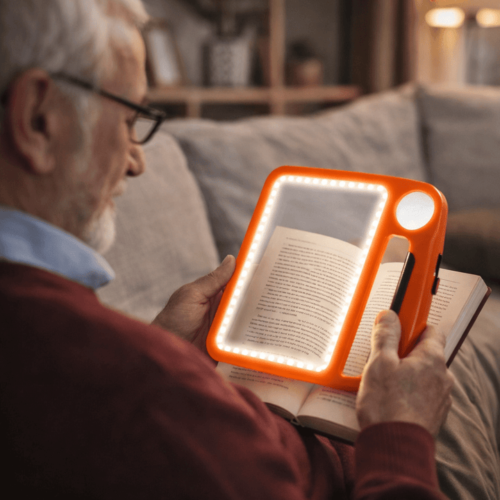 LED Reading Magnifier – 5x &amp; 10x with USB Charging 0