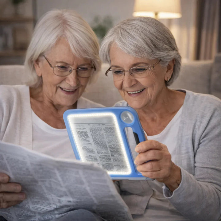 LED Reading Magnifier – 5x &amp; 10x with USB Charging 2