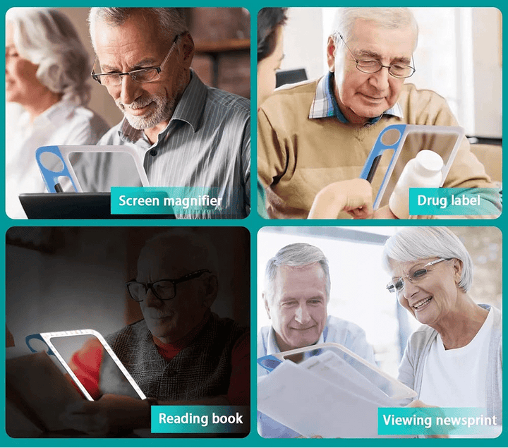 LED Reading Magnifier – 5x &amp; 10x with USB Charging 8