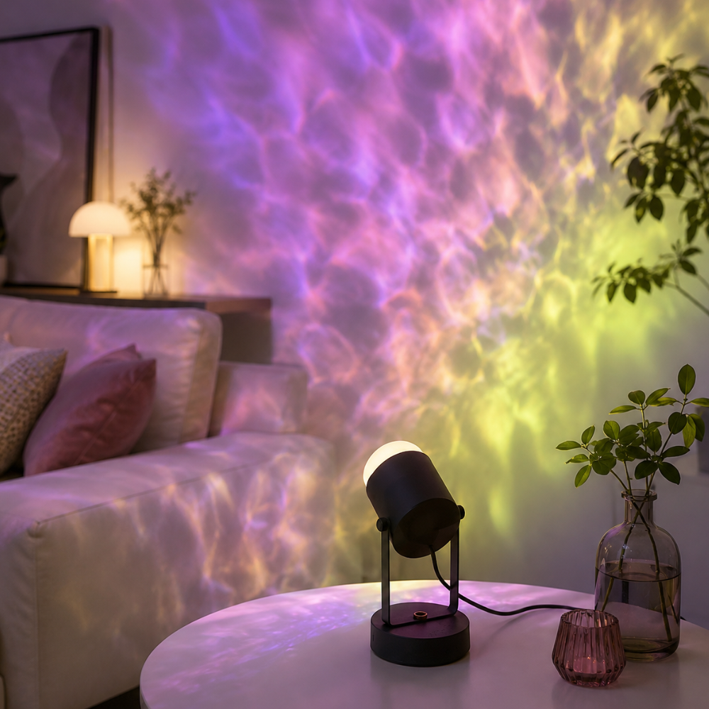 LED Table Lamp RGB Color Changing Dimmable 360 Degree Rotatable 4