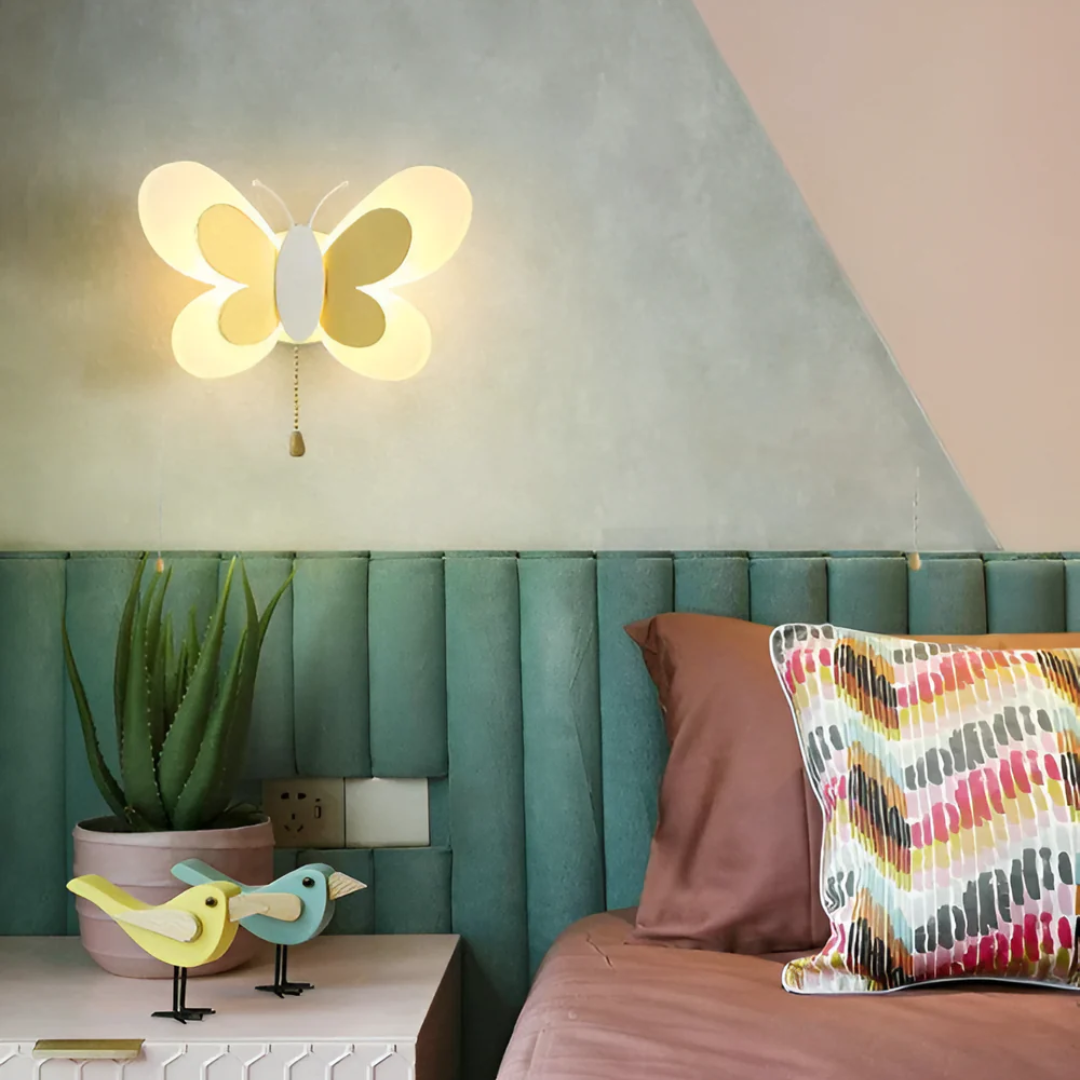 LED wall light butterfly with warm white or cool light 3