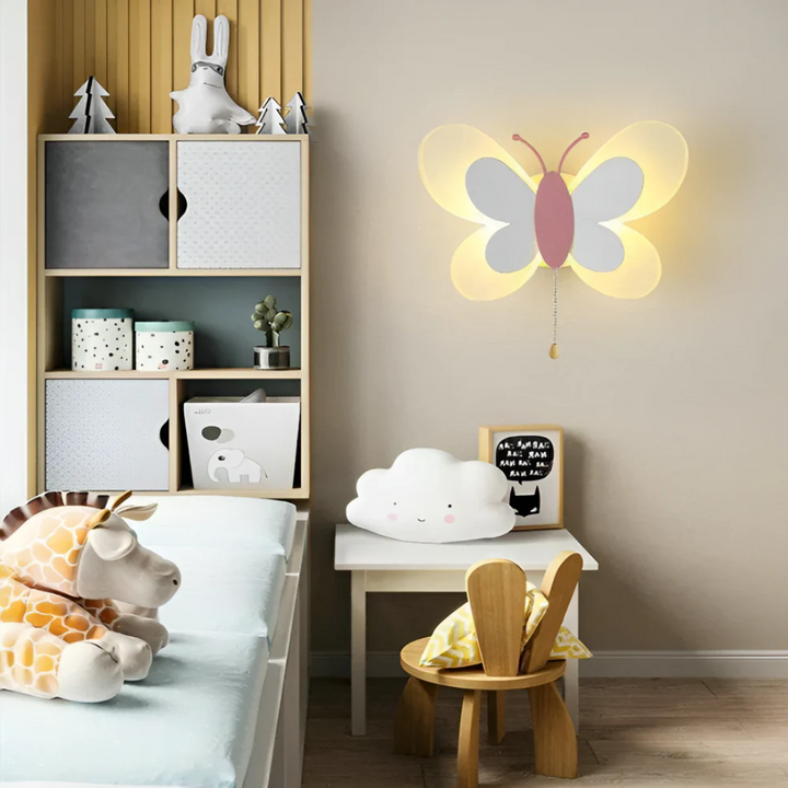 LED wall light butterfly with warm white or cool light 4