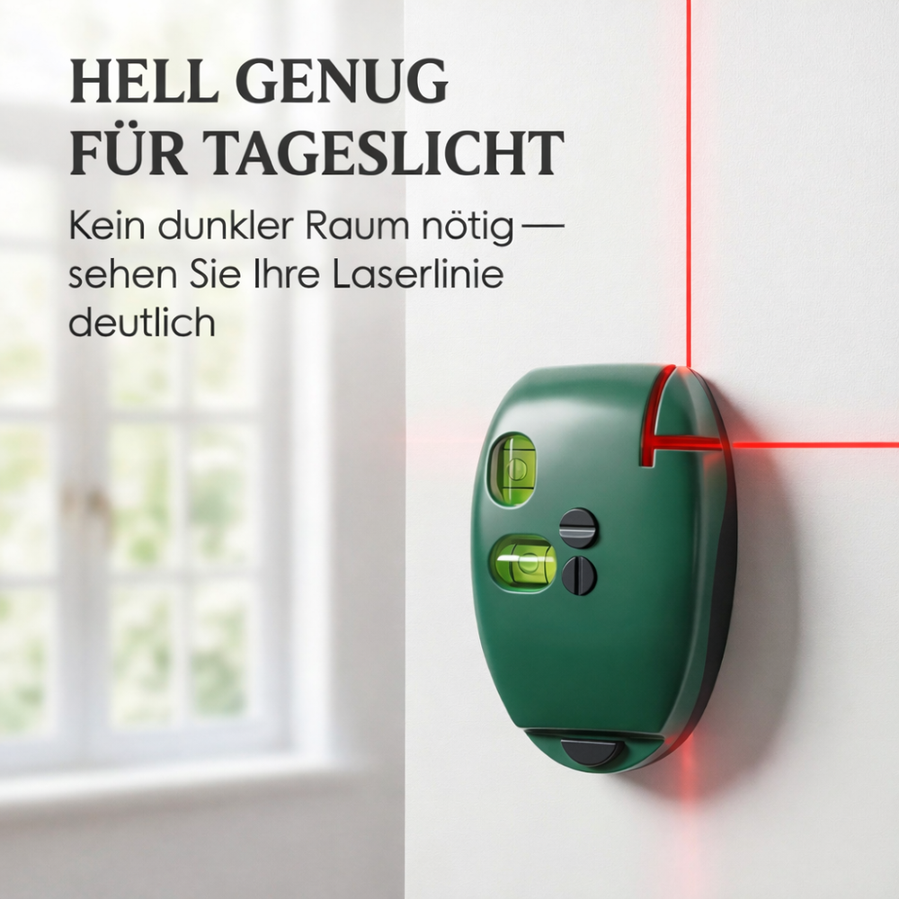 Laser Level Cross Line | Compact Alignment Tool for Shelves & Pictures | Quick Accurate Markings Without Measuring