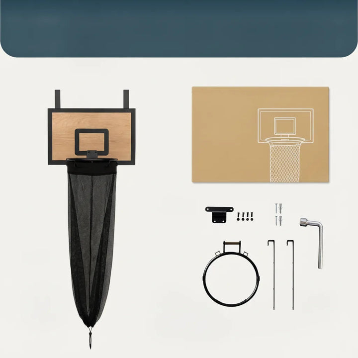 Laundry Basket Basketball Hoop | Over-Door Hamper
