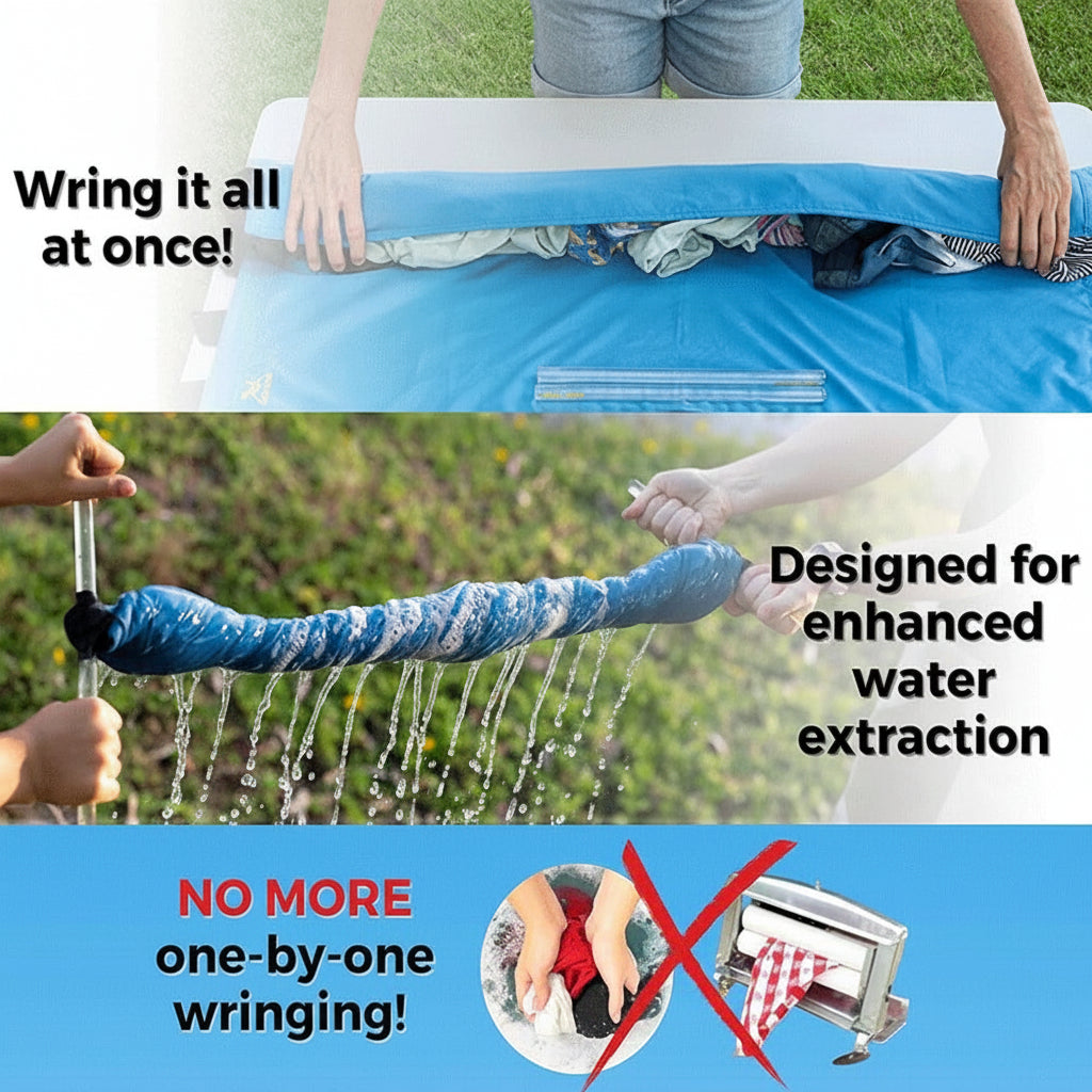 Portable Manual Clothes Wringer | Hand Crank, No Electricity Needed | Fast Water Removal for Camping and Travel 2