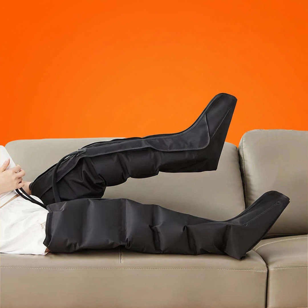 Leg Compression Massager | 360° Air Therapy | 3 Modes & Intensities | Built-In Timer | Arms & Thighs